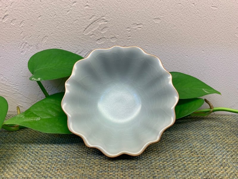 台湾汝窑大师林德丰 - 汝窑荷口杯(现货+预购) - 其他杯子 - 陶 蓝色