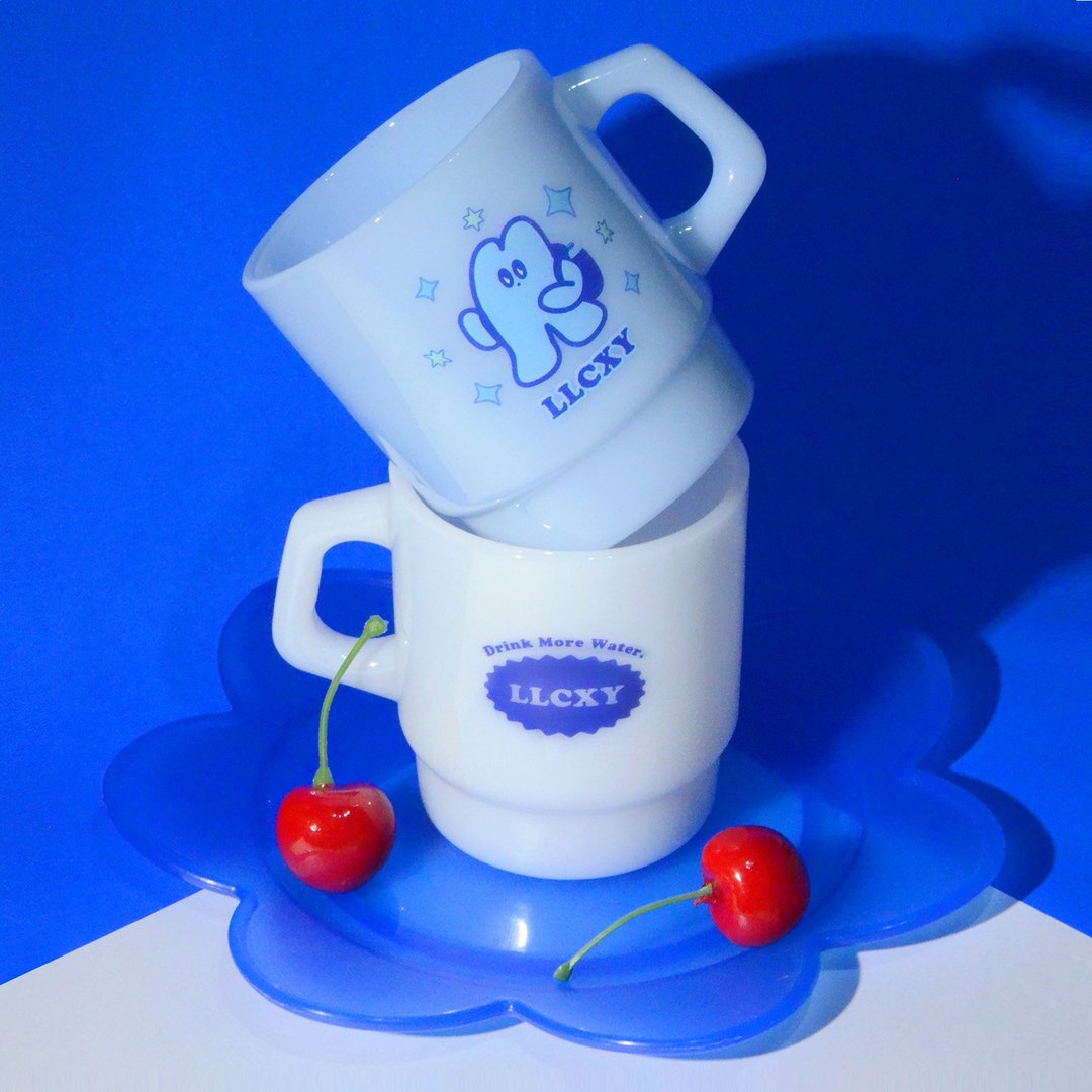 LLCXY cup 记得多喝水玻璃杯 - 水瓶/水壶 - 玻璃 