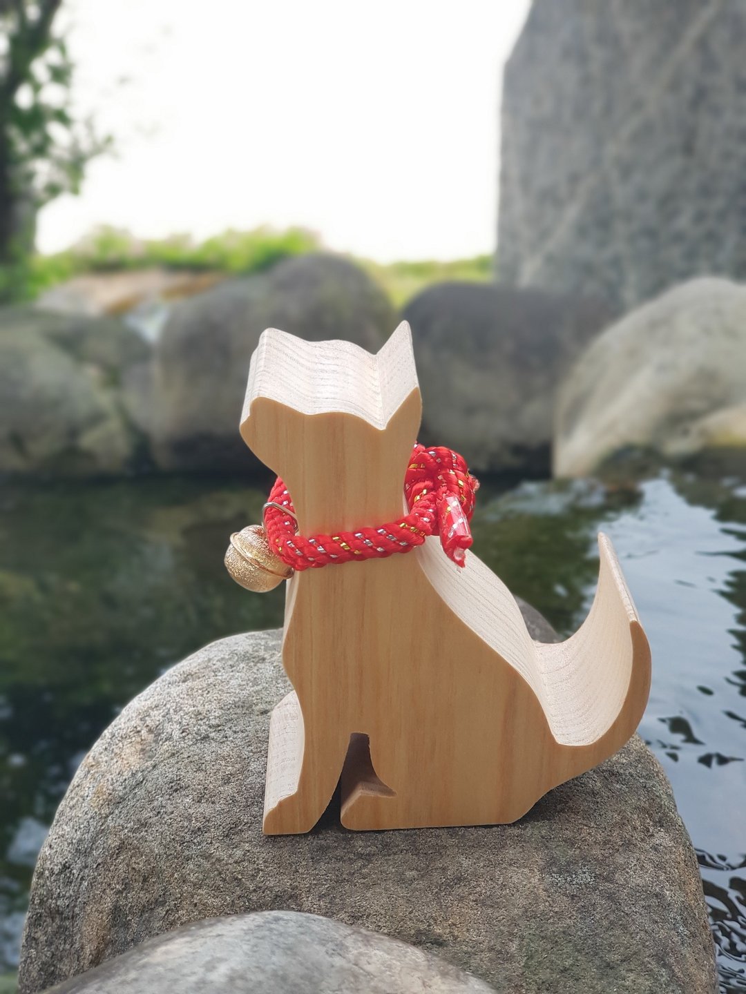 【BESTAR】台湾犬手机座 - 摆饰 - 木头 黄色