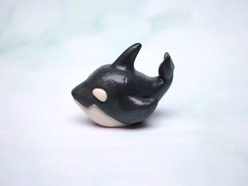 虎鲸　瓷偶　摆饰　戒台 - 玩偶/公仔 - 瓷 黑色