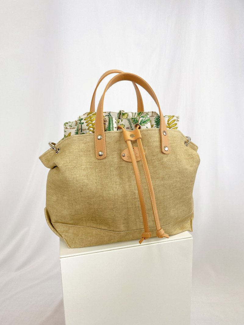 现货+订做 绽放两用包 亚麻白天款 - 侧背包/斜挎包 - 防水材质 多色