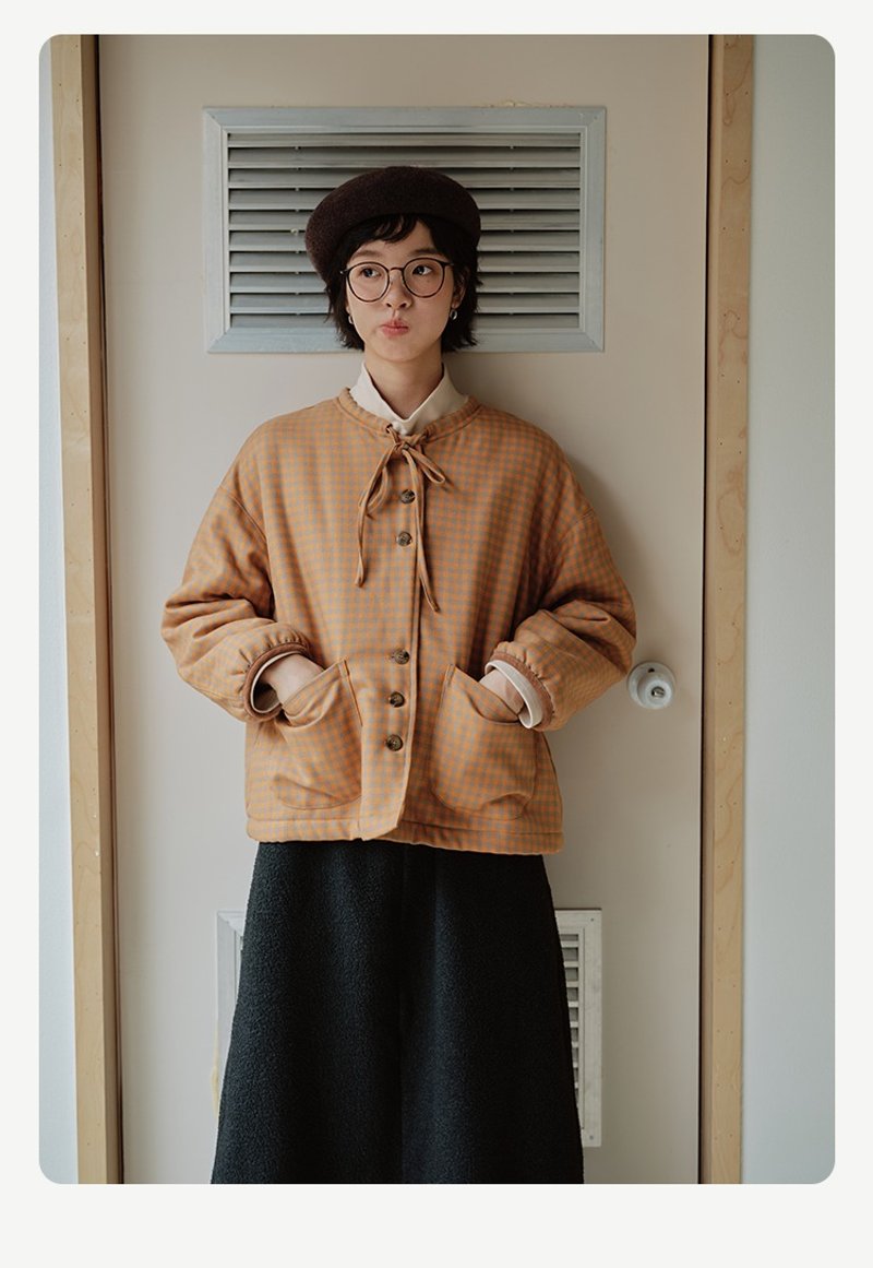 羊毛混纺羊羔毛圆领外套 - 女装休闲/机能外套 - 羊毛 多色