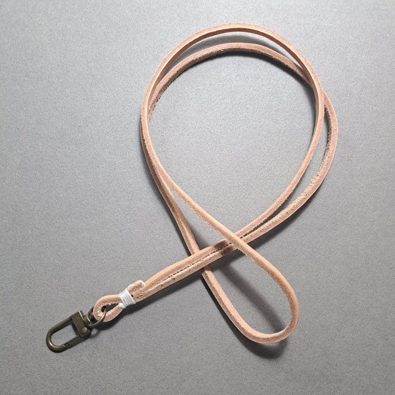 uriah手工皮革 轻便 薄款 识别证挂绳  钥匙挂绳 植鞣革 头层牛 - 证件套/卡套 - 真皮 