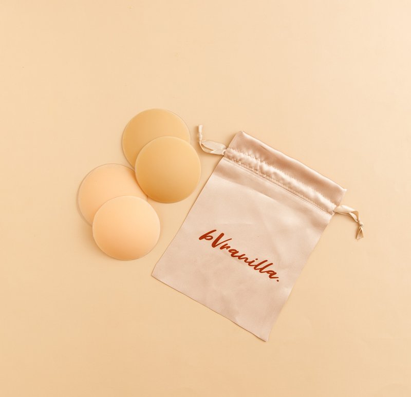 bVranilla 附胶水胸贴，替换装，完美遮盖乳晕，可重复使用。 - 女士内衣裤 - 硅胶 卡其色