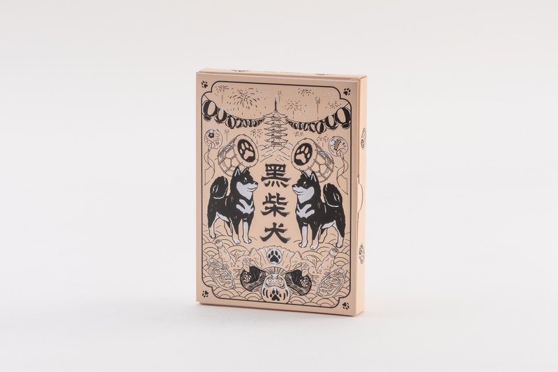 浪浪系列 | 黑柴犬 | 手作立体卡材料包 | 含DIY在线教学 - 木工/竹艺/纸艺 - 纸 黑色