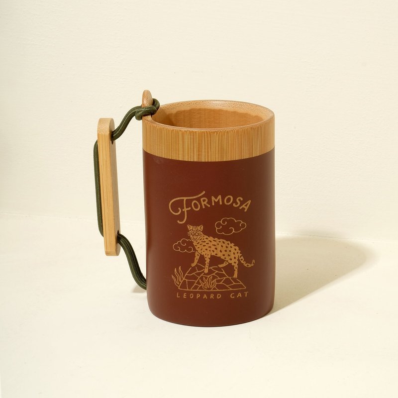 Outdoor Cup 元气凹豆杯( 石虎款 ) - 咖啡杯/马克杯 - 竹 卡其色