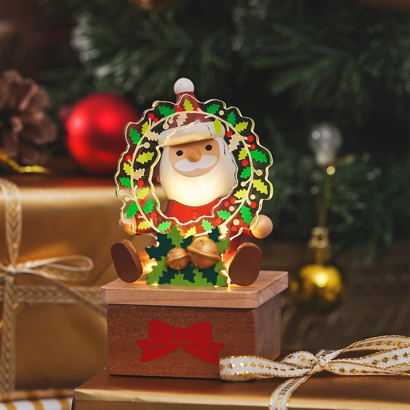 【圣诞老人】耶诞礼物 迷你声控灯 感应灯 夜灯 | Wooderful life - 灯具/灯饰 - 木头 多色