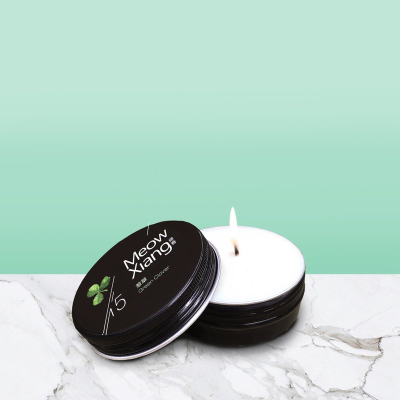 70g 草本系列/天然大豆香氛蜡烛 - 蜡烛/烛台 - 蜡 黑色