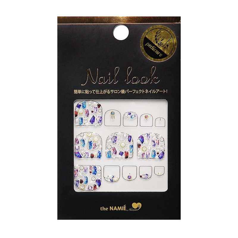 【 DIY 美甲】Nail Look 美甲装饰艺术贴纸 宝石菱镜-脚 - 指甲油/指甲贴 - 纸 银色
