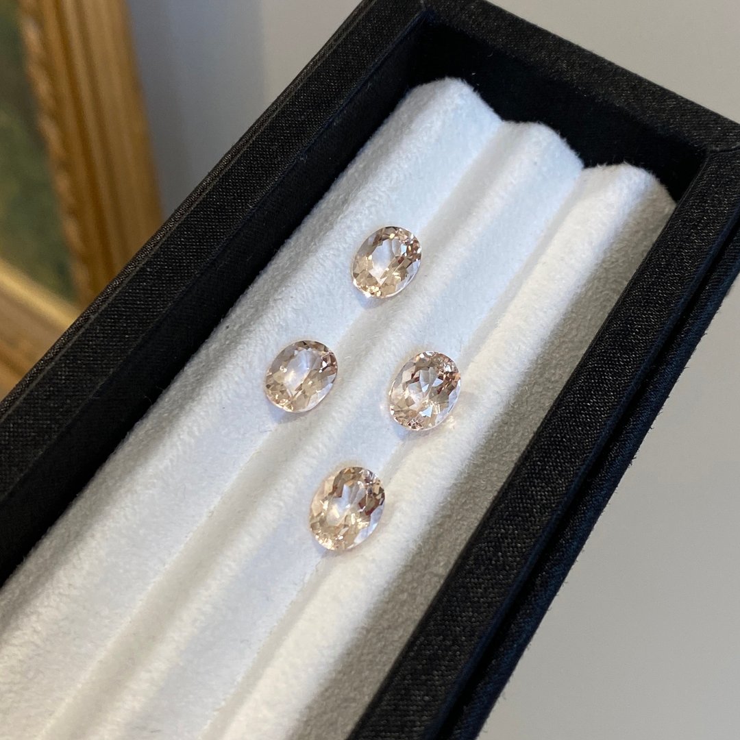 【裸石】摩根石 Moganite 椭圆 7x9mm 1.80-2.17ct - 戒指 - 宝石 粉红色