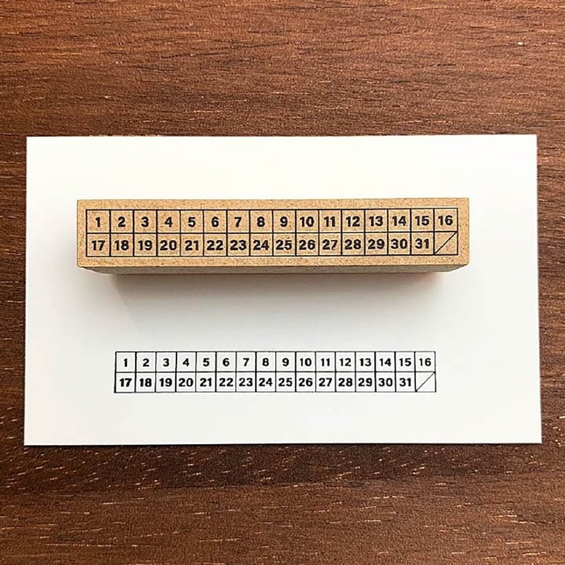 Habit Tracker 长条型 手帐印章 橡胶印章 行事历 日记 日本制 b-002 - 印章/印台 - 木头 