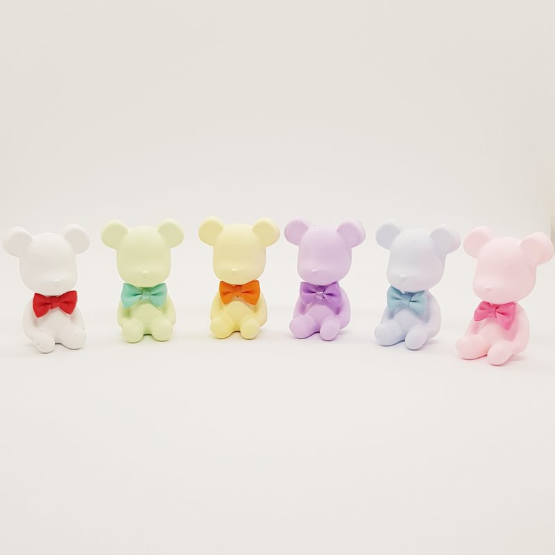 【情人节礼盒】迷你小熊扩香石 婚礼小物-圣诞节交换礼物~ - 香薰/精油/线香 - 其他材质 白色