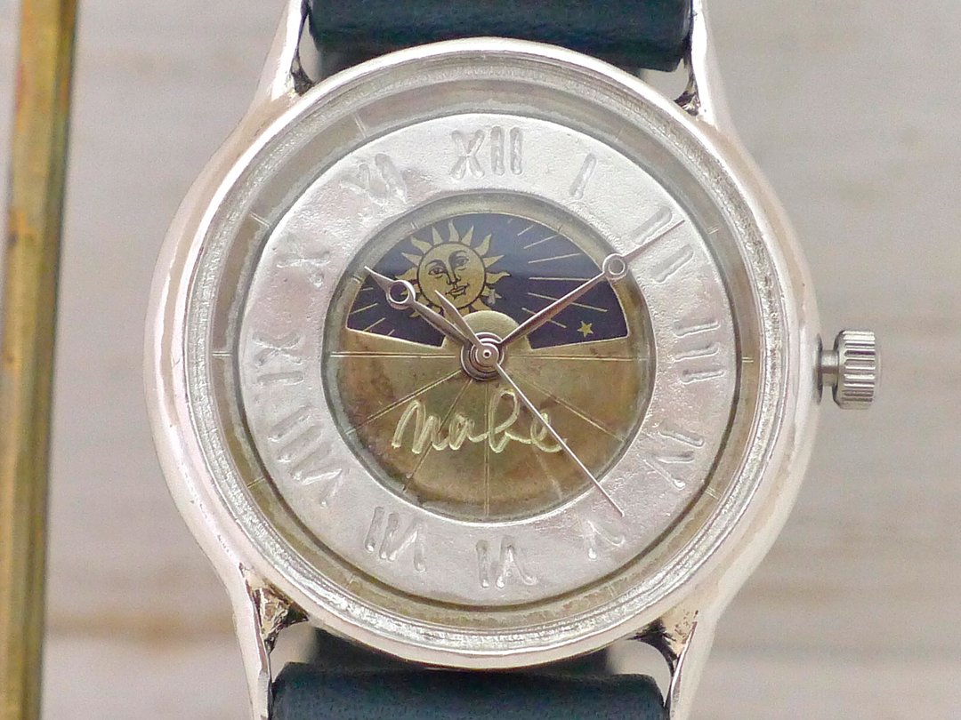 S-WATCH2-SV-SM 罗马数字 32mm 纯银 Sun&Moon 手工腕表 (207SV-S&M 罗马) - 男表/中性表 - 纯银 银色