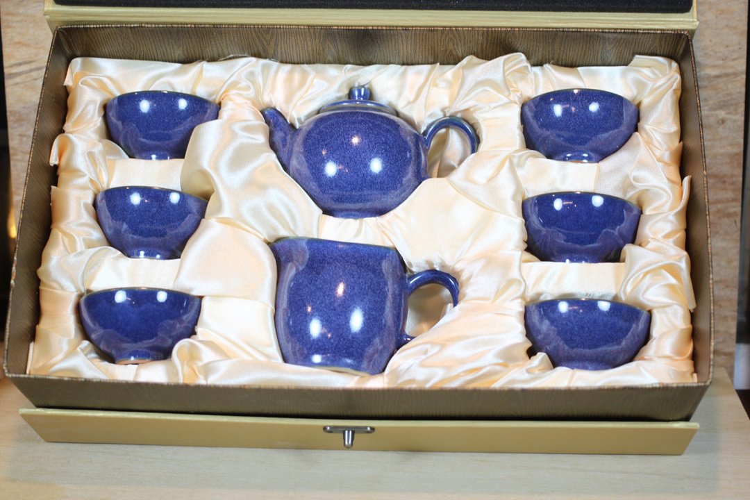 【辛劳的父亲】祥亿窑 远红外线 圆满茶具组 一茶壶一海六杯 - 茶具/茶杯 - 陶 