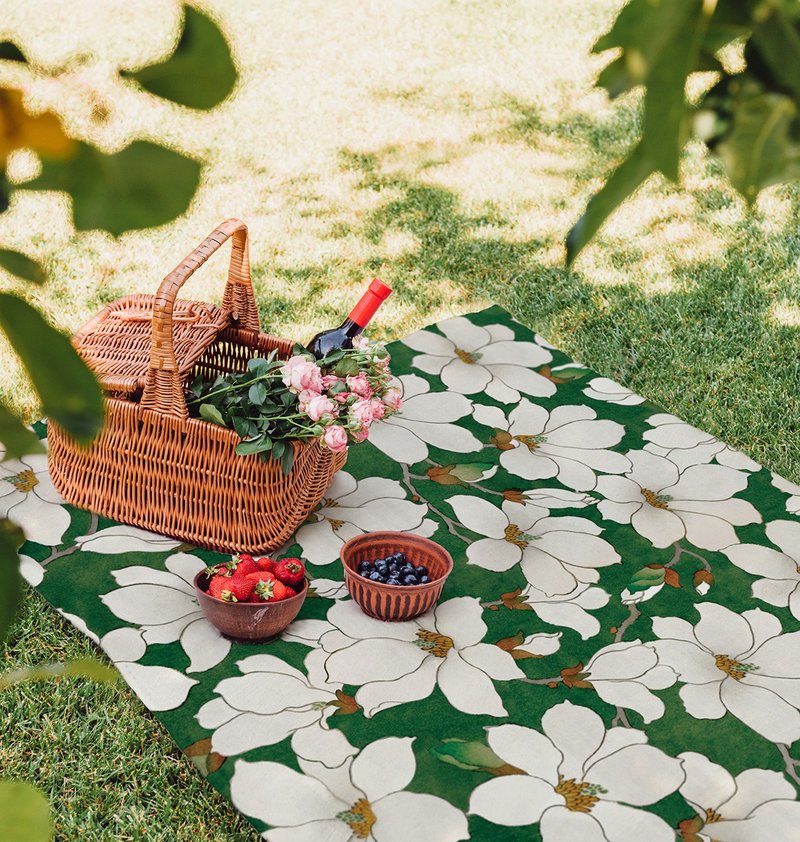 【Made in Japan】 Harokka x irohana | haku mokuren Picnic Mat - 野餐垫 - 防水材质 