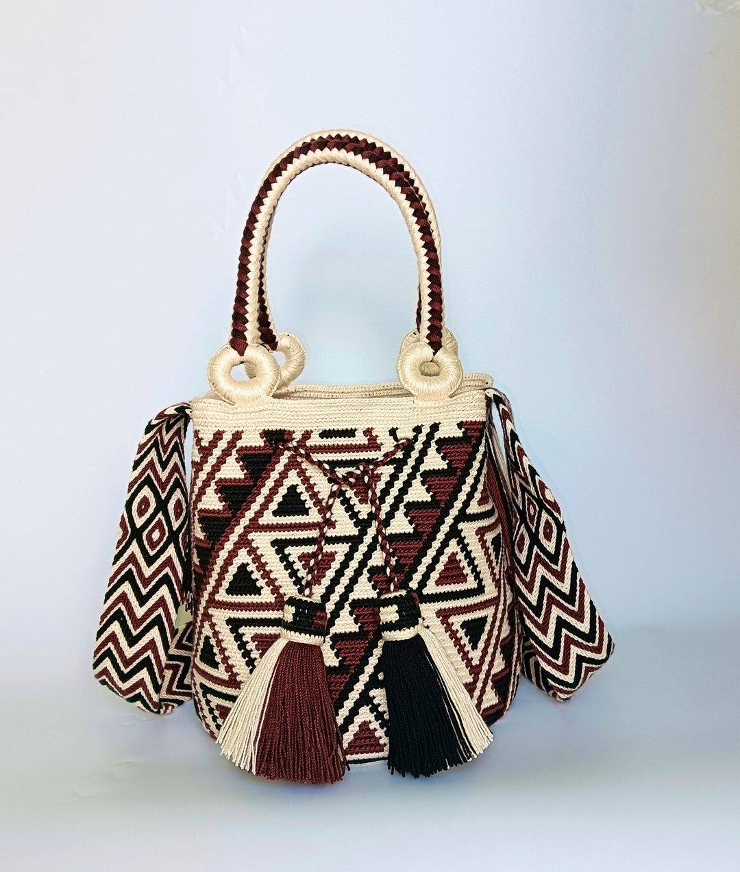 Wayuu 编织包 M+ 尺寸，双背带款。 - 侧背包/斜挎包 - 棉．麻 