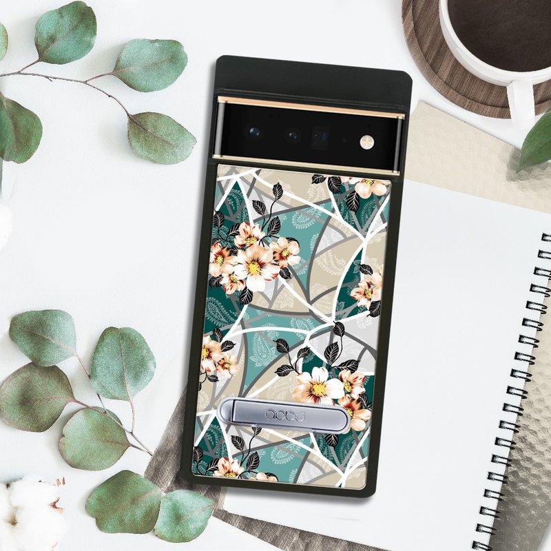 apbs Google Pixel 9/8/7/6系列 减震立架手机壳-歌德玫瑰 - 手机壳/手机套 - 其他材质 多色