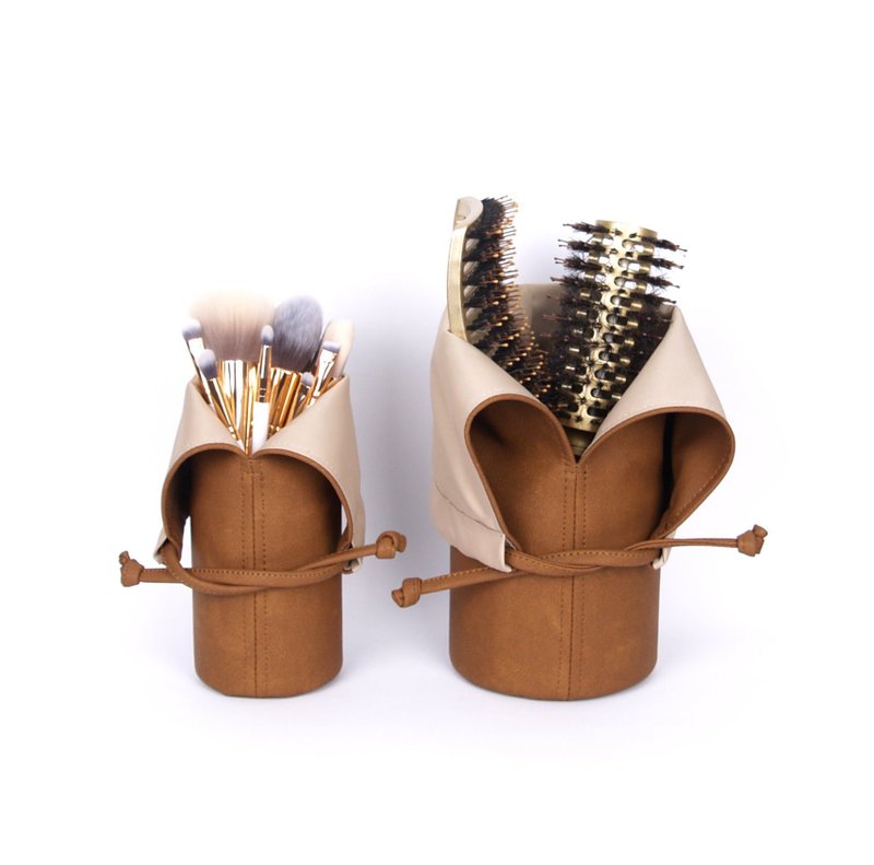 Makeup Brush Holder, Hair Brush Holder, Travel Makeup Bag, Makeup Organizer - 化妆包/杂物包 - 人造皮革 