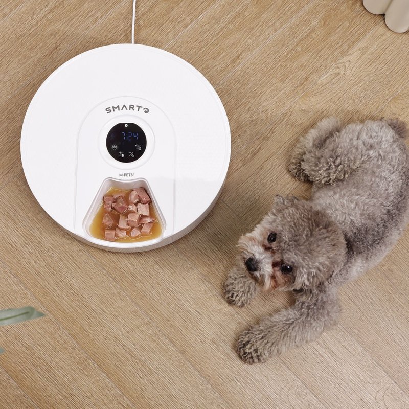 【MPETS】轻松管理喂食 ! SMARTO M900 冷却6餐自动食品分配器 - 碗/碗架 - 其他材质 