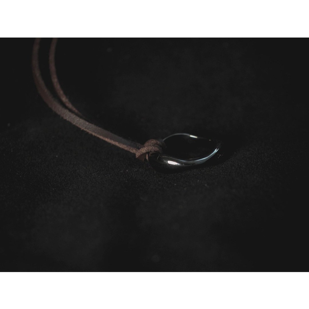 【Remesso made】戒指皮绳项链 The Ring Necklace Franco - 项链 - 其他材质 