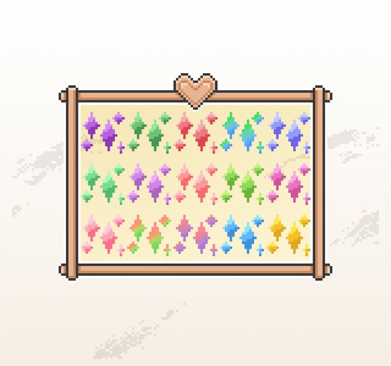 Twitch 订阅者徽章 小奇点徽章 怀旧像素风 闪亮亮 - Logo 设计/图案设计 - 其他材质 