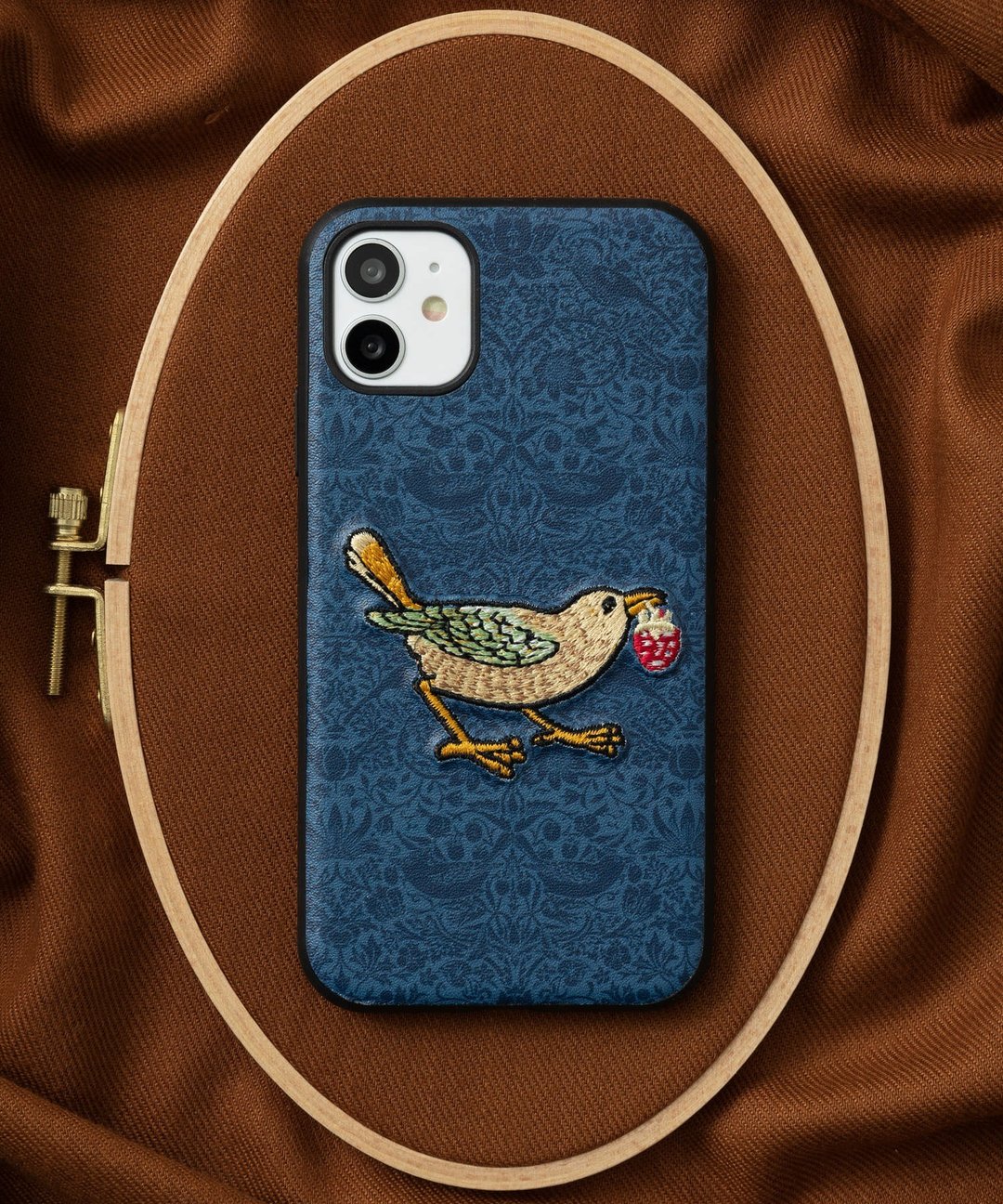 3D 刺绣智慧型手机保护壳 iPhone 7/8/SE（第 2/3 代）PU 皮革 William Morris 猫动物 09:NAG1362 - 手机壳/手机套 - 塑料 多色