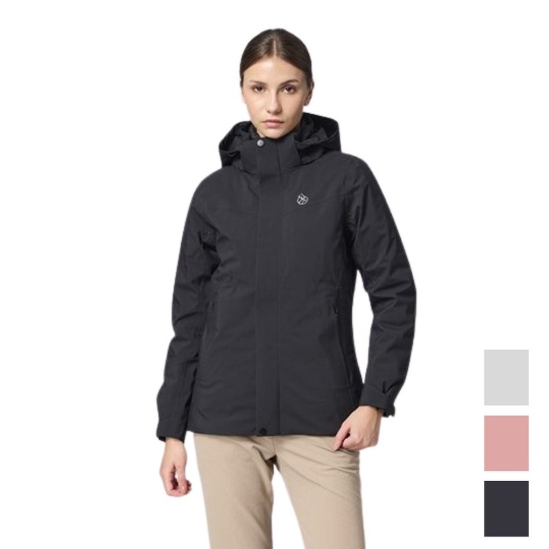 【Wildland 荒野】弹性防水3in1+羽绒两件式外套 女 0B32919 - 女装休闲/机能外套 - 聚酯纤维 黑色