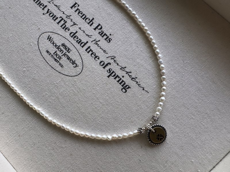 手作法式风格珍珠项链 - 项链 - 珍珠 