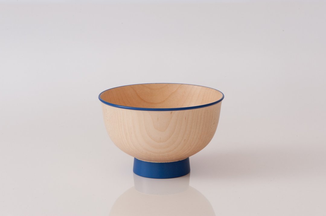 Iroha bowl blue - 碗 - 木头 蓝色