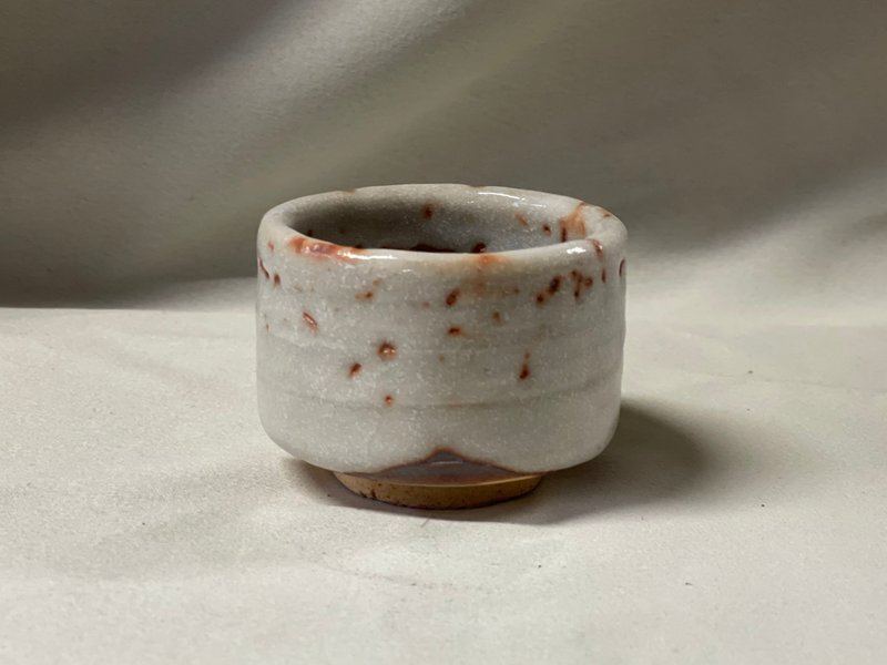 3 志野 ぐい呑 (7cm) - 酒杯/酒器 - 陶 白色