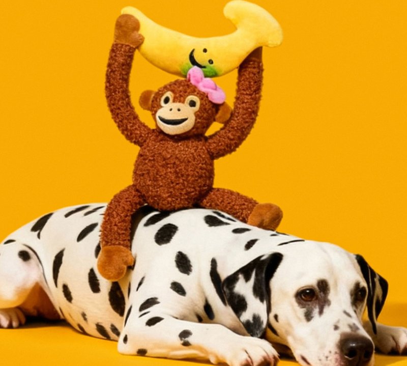 【焦绿猴】宠物发声陪伴/磨牙耐咬玩具 - 玩具 - 其他材质 咖啡色