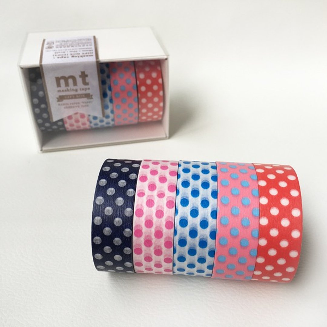 mt 和纸胶带 Gift Box【水玉点点 (MT05G005)】2016Summer - 纸胶带 - 纸 多色