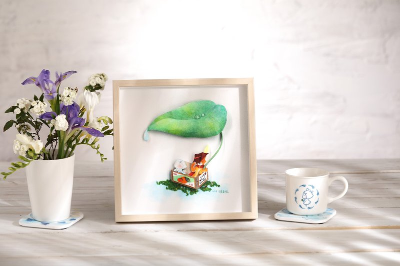 【猫男爵】-CatGal原创画作-艺术微喷复制画(含Hovsta立体框) - 海报/装饰画/版画 - 纸 