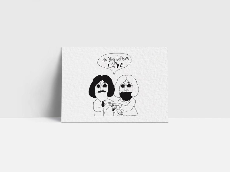 1094 | 相信爱吗 Do You Believe In Love | 明信片 - 卡片/明信片 - 纸 