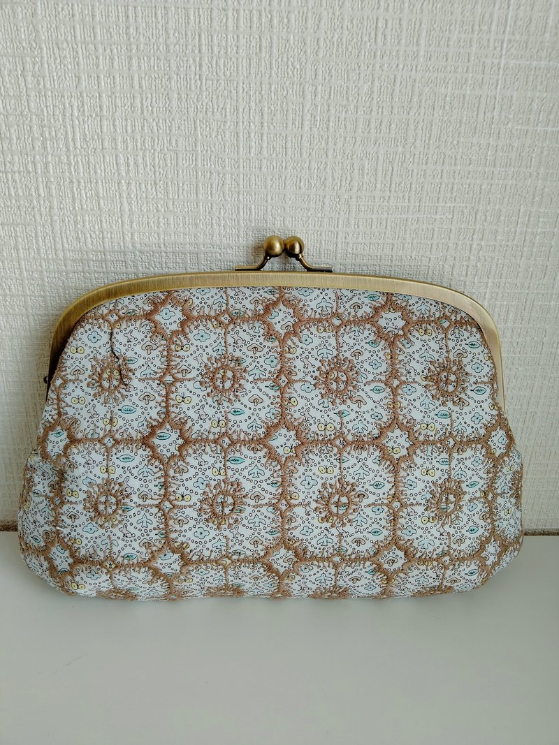 minä perhonen anemone 亲子口金包 - 侧背包/斜挎包 - 棉．麻 卡其色