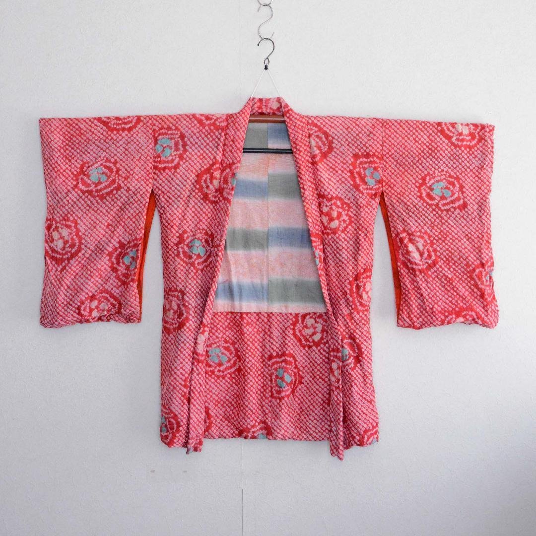 挤羽织和服夹克古董和服日本复古昭和 - 女装休闲/机能外套 - 其他材质 红色