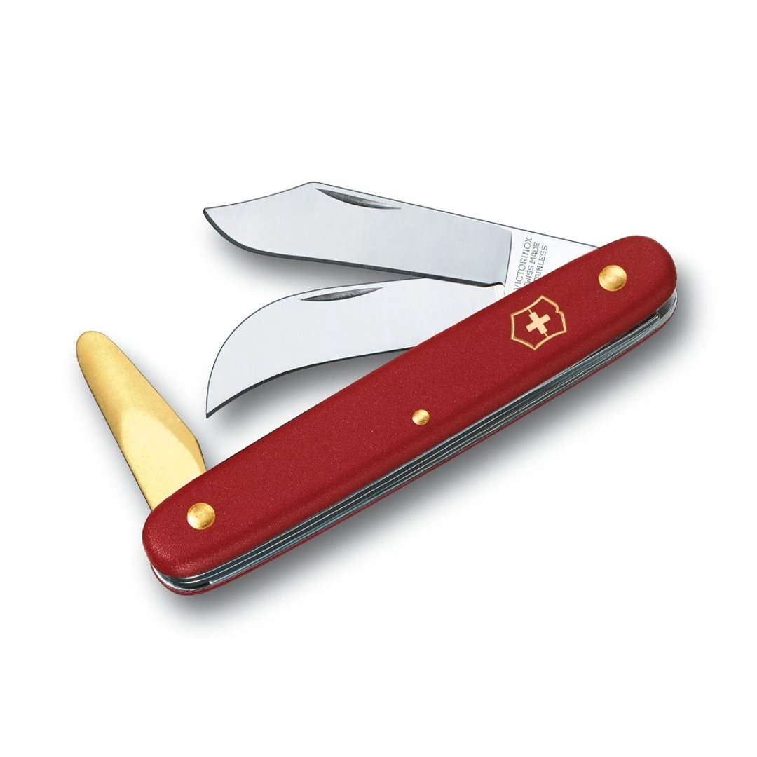 VICTORINOX 瑞士维氏 园艺刀 3用 3.9116 - 植栽 - 不锈钢 红色