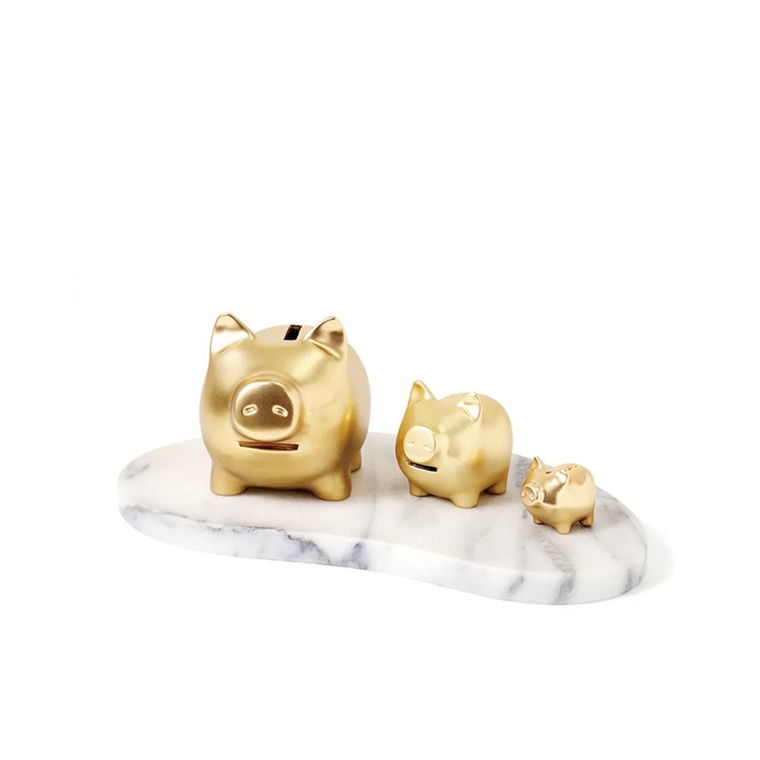 GOLDENPIG | 招财金猪 大猪小猪落御盘 22K金 - 摆饰 - 贵金属 