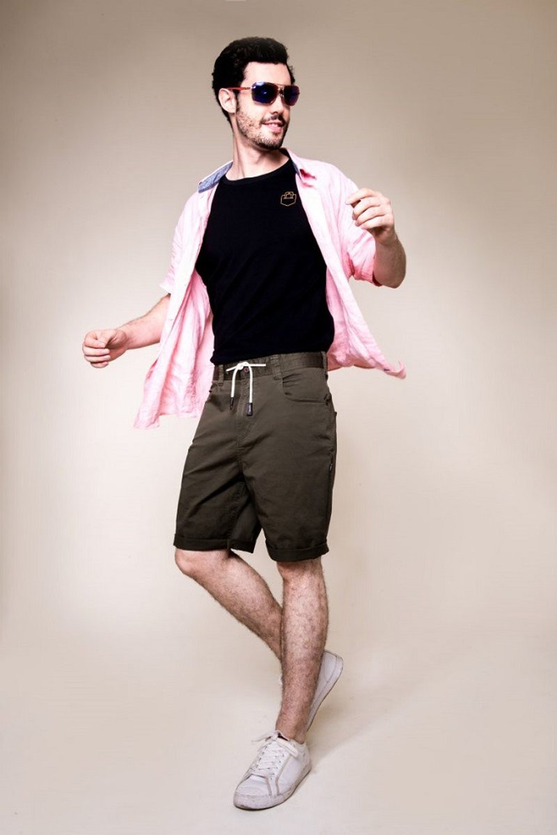 【快速出货】【PROFI】BA004 丛林绿八口袋超弹力修身短裤 - 男士短裤 - 其他材质 