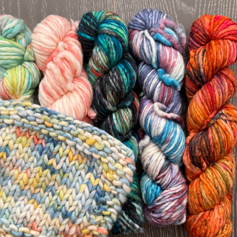 手染線冰島星辰系列-100%冰島羊毛-保暖親膚鉤針棒針編織帽子毛衣 - 编织/刺绣/羊毛毡/裁缝 - 羊毛 