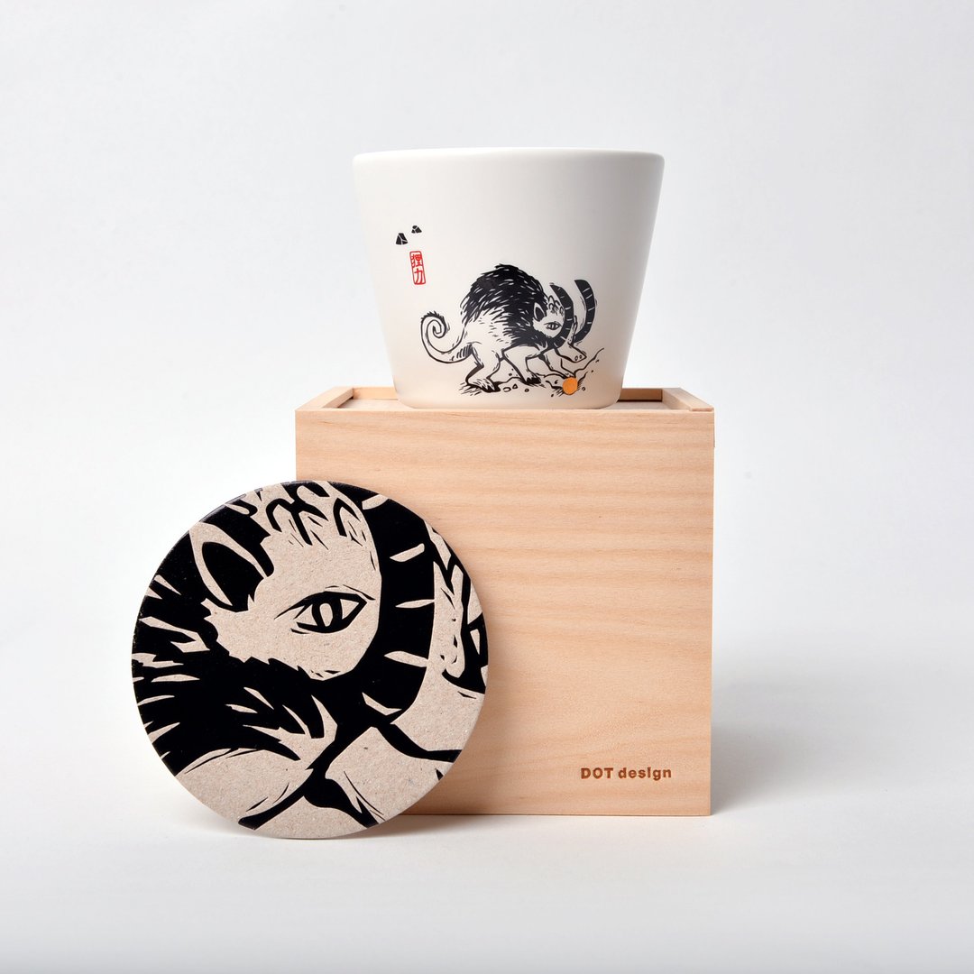 神兽杯-狸力(春) - 茶具/茶杯 - 瓷 