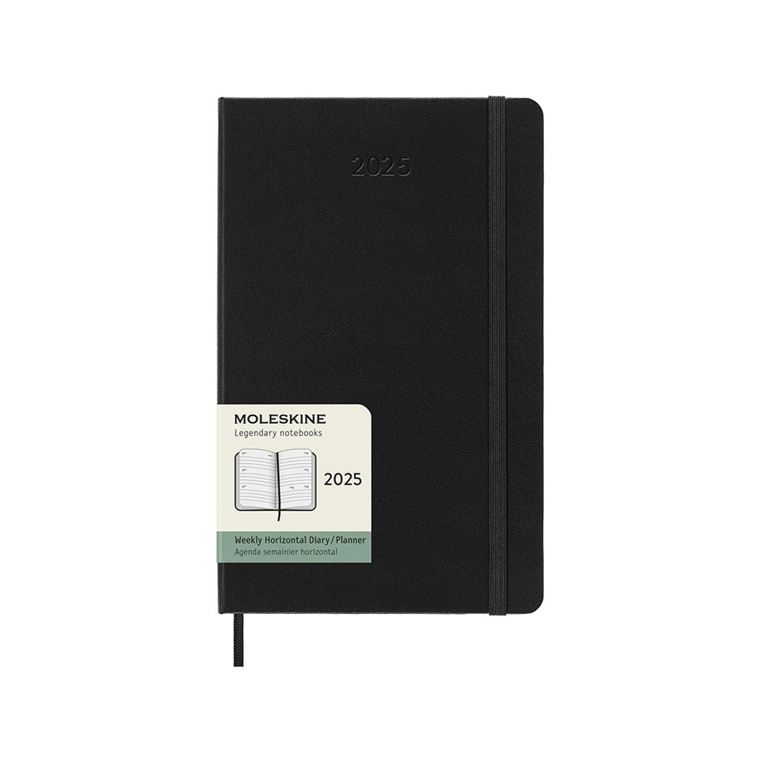 _勿上架_MOLESKINE 2025 横式周记 12M 硬壳－L 型 黑 - 笔记本/手帐 - 纸 黑色
