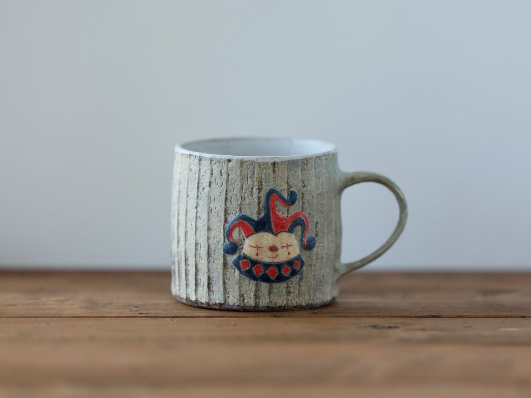 灰色 JOKER MUG - 咖啡杯/马克杯 - 陶 灰色