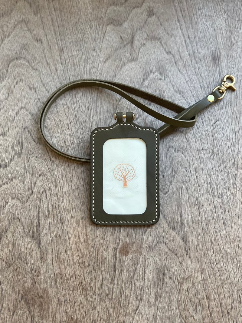 【手作革物】高质感手缝证件套(绿) - 证件套/卡套 - 真皮 绿色