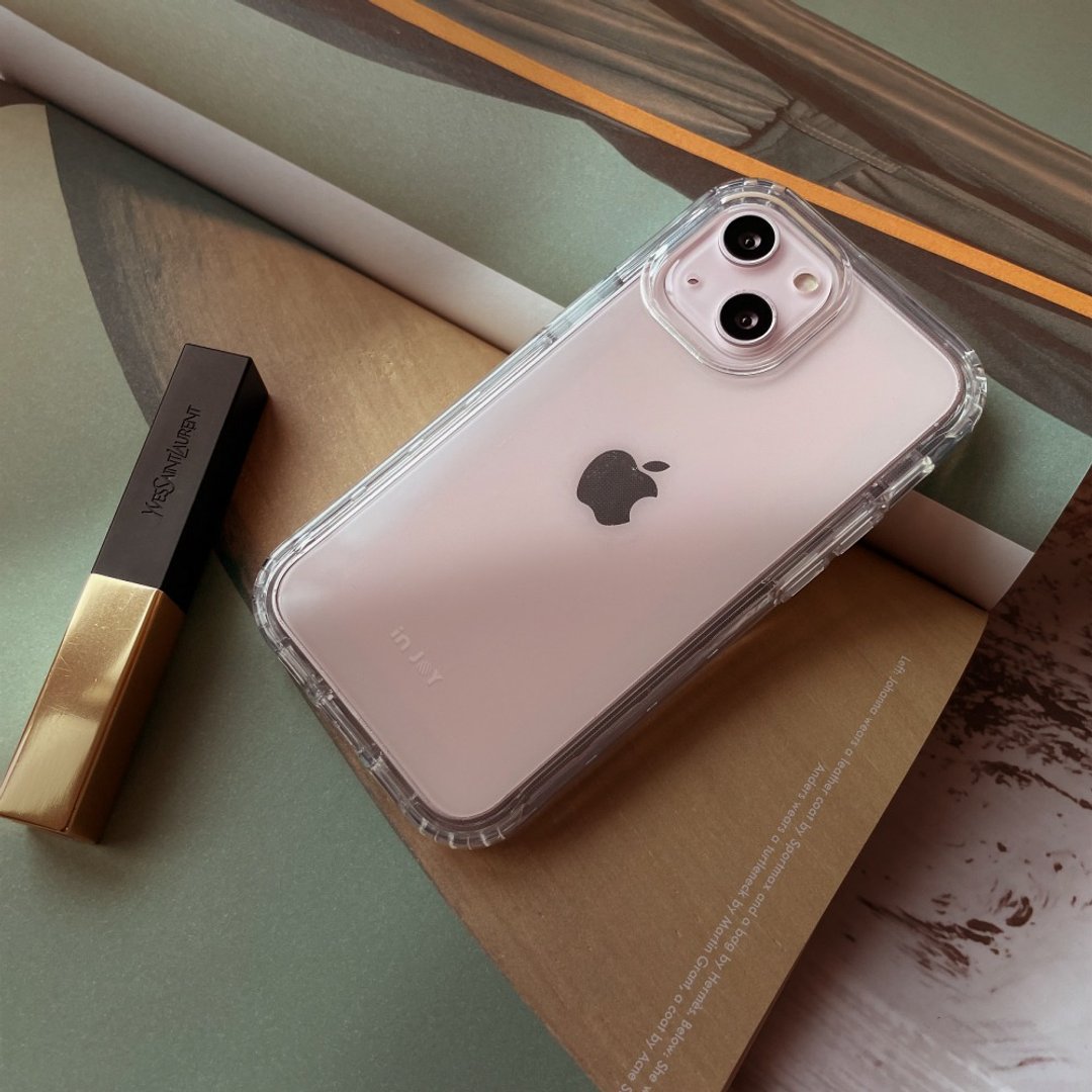 iPhone 16/15/14/13/12/SE3 向往自由 双层二合一手机挂绳 防摔壳 - 手机壳/手机套 - 塑料 透明
