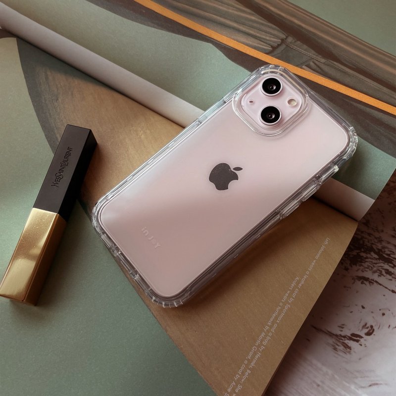 iPhone 16/15/14/13/12/SE3 向往自由 双层二合一手机挂绳 防摔壳 - 手机壳/手机套 - 塑料 透明