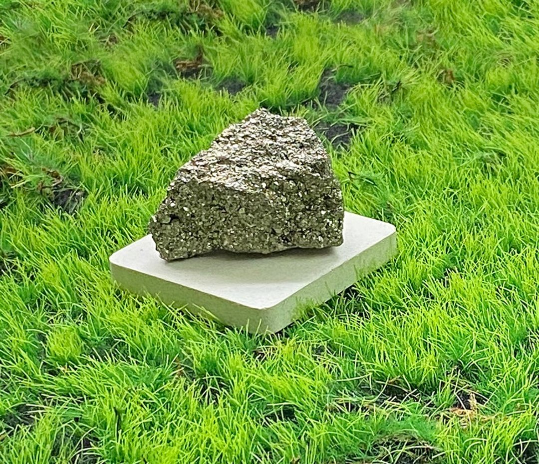 天然原矿超闪黄铜矿 疗愈 招财开运  能量 摆件 - 摆饰 - 水晶 金色