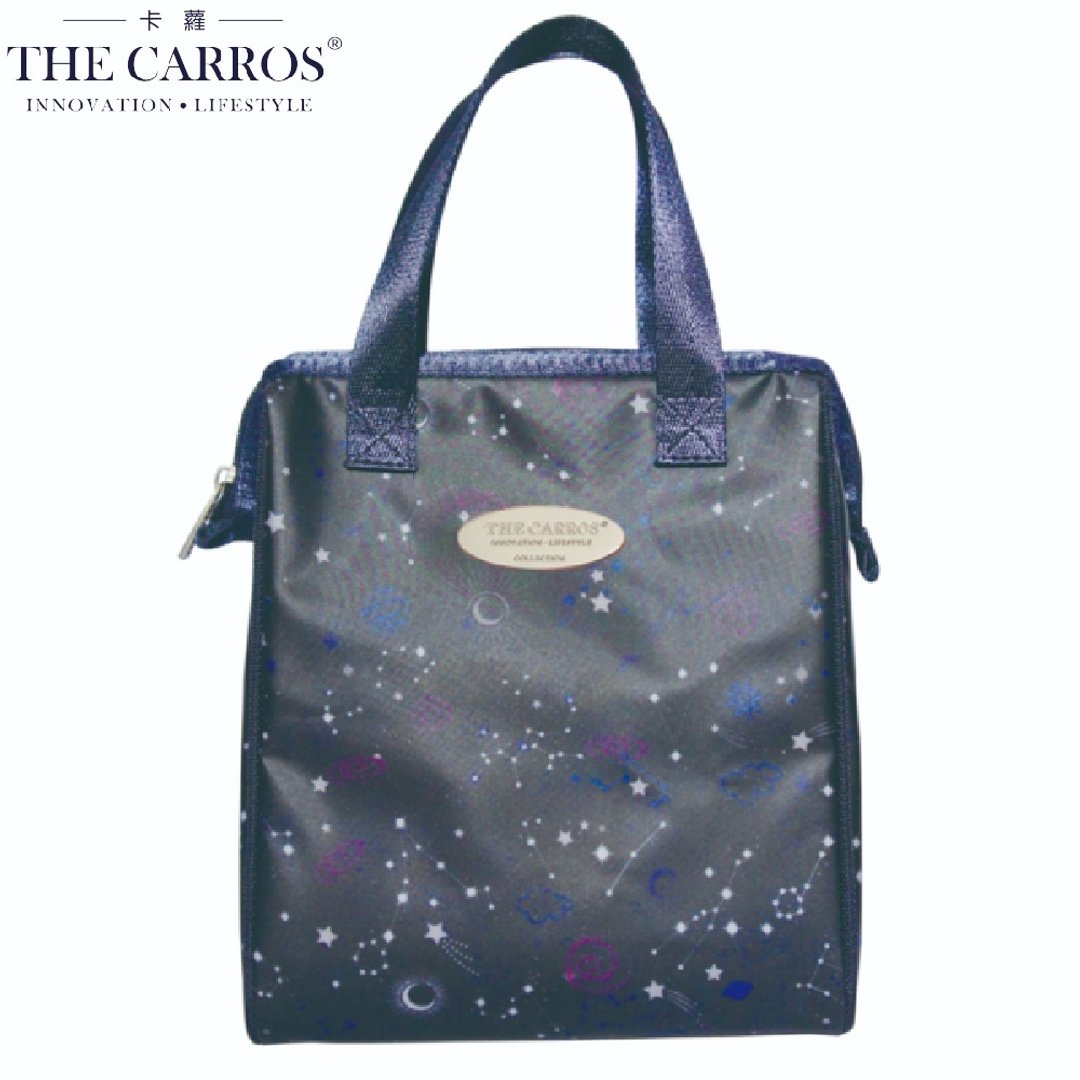 The carros 卡萝 保温保冷餐袋(M)星空 便当袋 - 便当盒/饭盒 - 防水材质 蓝色