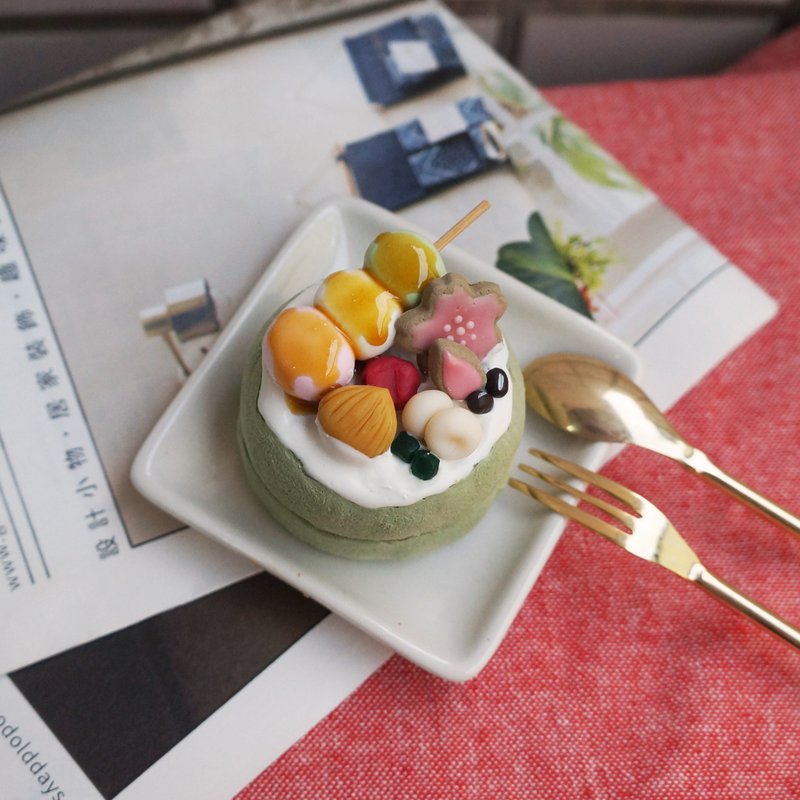 树脂黏土 日式抹茶戚风 印泥 置物盒 接单订制 - 印章/印台 - 粘土 绿色