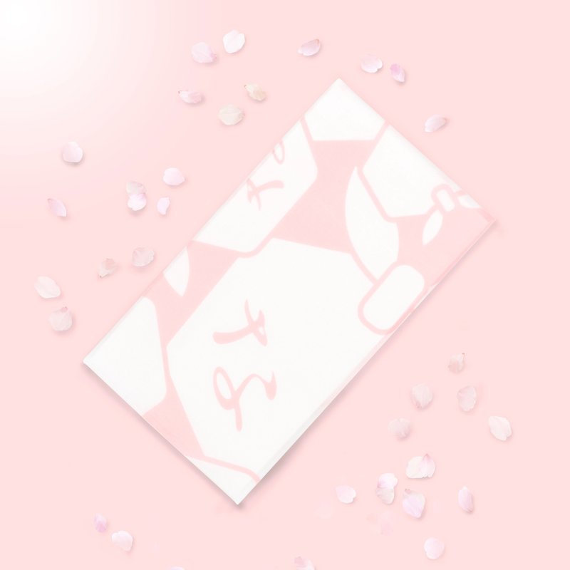 Nakameguro Tenugui / Cherry Blossom - 毛巾浴巾 - 棉．麻 粉红色